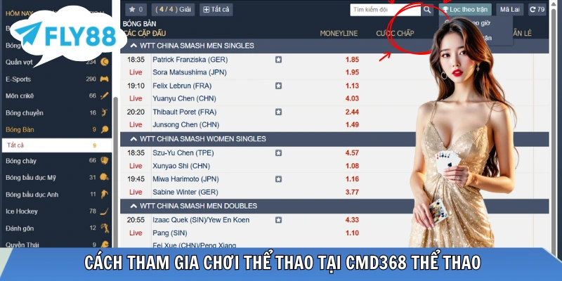 Review CMD368 Sports – Thương Hiệu Chuyên Cá Cược Thể Thao Hướng dẫn truy cập sảnh CMD368 Sports